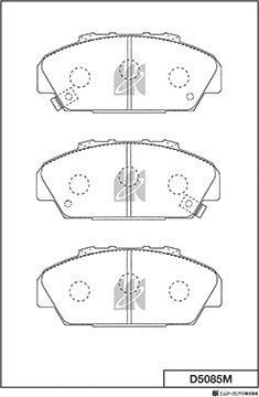 MK Kashiyama D5085M - Kit de plaquettes de frein, frein à disque cwaw.fr