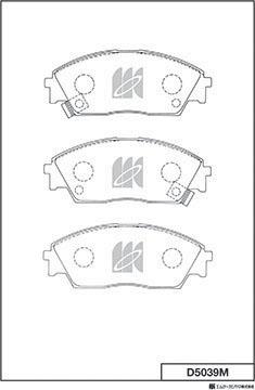 MK Kashiyama D5039M - Kit de plaquettes de frein, frein à disque cwaw.fr