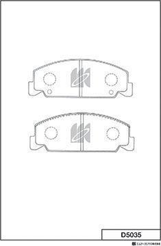 MK Kashiyama D5035 - Kit de plaquettes de frein, frein à disque cwaw.fr