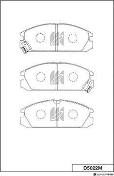 MK Kashiyama D5022M - Kit de plaquettes de frein, frein à disque cwaw.fr