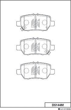 MK Kashiyama D5144M - Kit de plaquettes de frein, frein à disque cwaw.fr