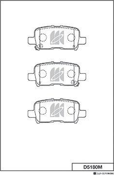 MK Kashiyama D5180M - Kit de plaquettes de frein, frein à disque cwaw.fr