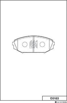 MK Kashiyama D5183 - Kit de plaquettes de frein, frein à disque cwaw.fr