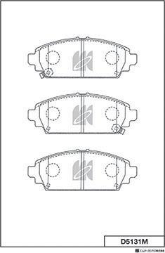 MK Kashiyama D5131M - Kit de plaquettes de frein, frein à disque cwaw.fr