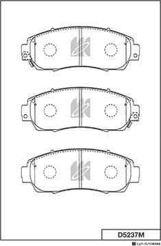 MK Kashiyama D5237M - Kit de plaquettes de frein, frein à disque cwaw.fr