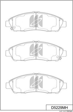 MK Kashiyama D5229MH - Kit de plaquettes de frein, frein à disque cwaw.fr