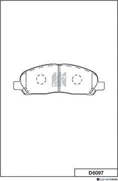 MK Kashiyama D6097 - Kit de plaquettes de frein, frein à disque cwaw.fr