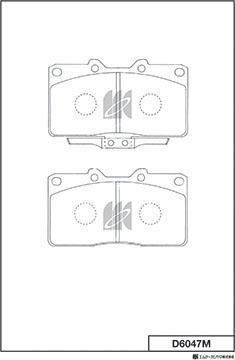 MK Kashiyama D6047M - Kit de plaquettes de frein, frein à disque cwaw.fr