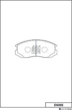 MK Kashiyama D6066 - Kit de plaquettes de frein, frein à disque cwaw.fr