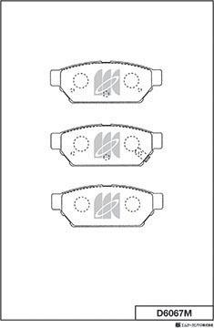 MK Kashiyama D6067M - Kit de plaquettes de frein, frein à disque cwaw.fr