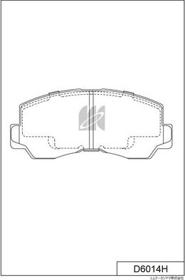 MK Kashiyama D6014H - Kit de plaquettes de frein, frein à disque cwaw.fr