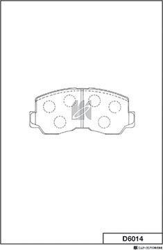 MK Kashiyama D6014 - Kit de plaquettes de frein, frein à disque cwaw.fr