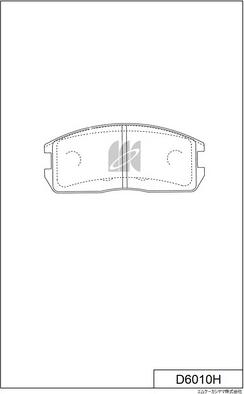 MK Kashiyama D6010H - Kit de plaquettes de frein, frein à disque cwaw.fr