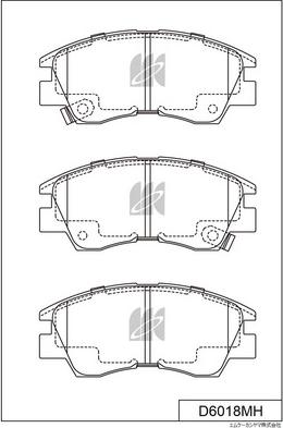 MK Kashiyama D6018MH - Kit de plaquettes de frein, frein à disque cwaw.fr