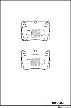 MK Kashiyama D6086M - Kit de plaquettes de frein, frein à disque cwaw.fr