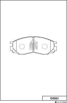 MK Kashiyama D6081 - Kit de plaquettes de frein, frein à disque cwaw.fr