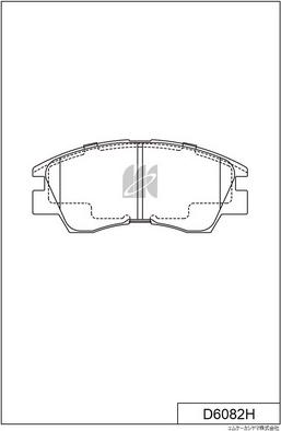 MK Kashiyama D6082H - Kit de plaquettes de frein, frein à disque cwaw.fr