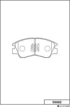 MK Kashiyama D6082 - Kit de plaquettes de frein, frein à disque cwaw.fr