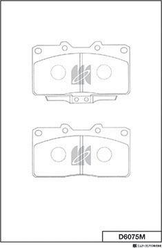 MK Kashiyama D6075M - Kit de plaquettes de frein, frein à disque cwaw.fr