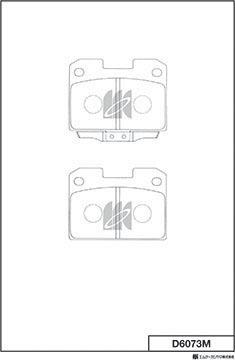 MK Kashiyama D6073M - Kit de plaquettes de frein, frein à disque cwaw.fr