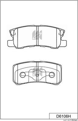 MK Kashiyama D6106H - Kit de plaquettes de frein, frein à disque cwaw.fr