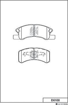 MK Kashiyama D6100 - Kit de plaquettes de frein, frein à disque cwaw.fr