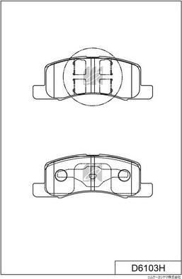 MK Kashiyama D6103H - Kit de plaquettes de frein, frein à disque cwaw.fr