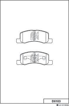 MK Kashiyama D6103 - Kit de plaquettes de frein, frein à disque cwaw.fr