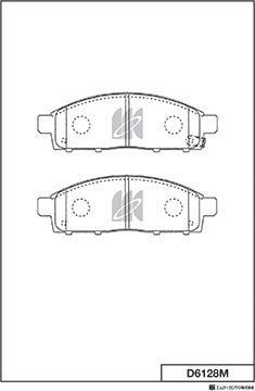 MK Kashiyama D6128M - Kit de plaquettes de frein, frein à disque cwaw.fr