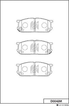 MK Kashiyama D0048M - Kit de plaquettes de frein, frein à disque cwaw.fr