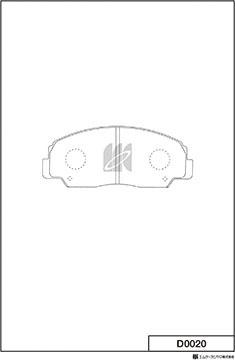 MK Kashiyama D0020 - Kit de plaquettes de frein, frein à disque cwaw.fr