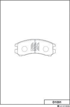 MK Kashiyama D1091 - Kit de plaquettes de frein, frein à disque cwaw.fr