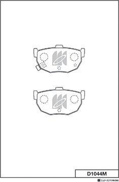 MK Kashiyama D1044M - Kit de plaquettes de frein, frein à disque cwaw.fr