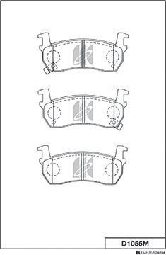 MK Kashiyama D1055M - Kit de plaquettes de frein, frein à disque cwaw.fr