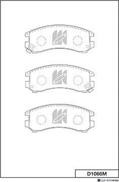 MK Kashiyama D1066M - Kit de plaquettes de frein, frein à disque cwaw.fr