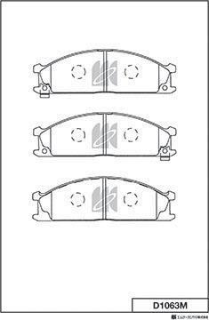 MK Kashiyama D1063M - Kit de plaquettes de frein, frein à disque cwaw.fr