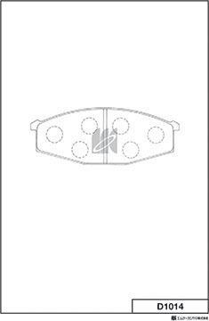 MK Kashiyama D1014 - Kit de plaquettes de frein, frein à disque cwaw.fr