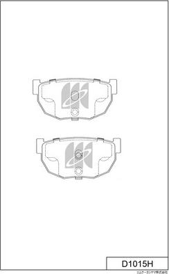 MK Kashiyama D1015H - Kit de plaquettes de frein, frein à disque cwaw.fr