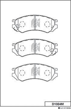 MK Kashiyama D1084M - Kit de plaquettes de frein, frein à disque cwaw.fr