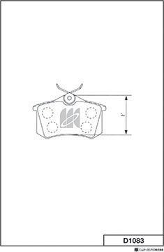 MK Kashiyama D1083 - Kit de plaquettes de frein, frein à disque cwaw.fr