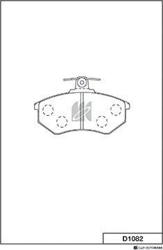 MK Kashiyama D1082 - Kit de plaquettes de frein, frein à disque cwaw.fr