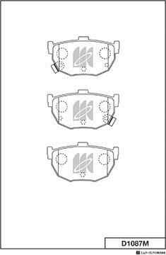 MK Kashiyama D1087M - Kit de plaquettes de frein, frein à disque cwaw.fr