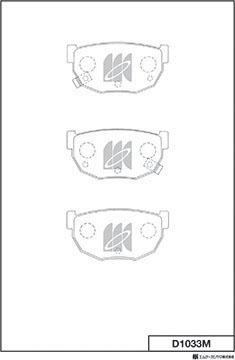 MK Kashiyama D1033M - Kit de plaquettes de frein, frein à disque cwaw.fr