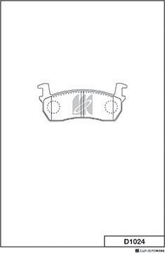 MK Kashiyama D1024 - Kit de plaquettes de frein, frein à disque cwaw.fr