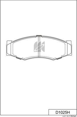 MK Kashiyama D1025H - Kit de plaquettes de frein, frein à disque cwaw.fr