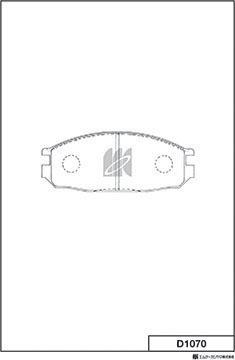 MK Kashiyama D1070 - Kit de plaquettes de frein, frein à disque cwaw.fr