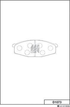 MK Kashiyama D1073 - Kit de plaquettes de frein, frein à disque cwaw.fr