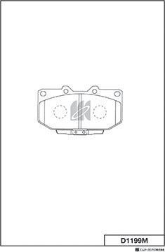 MK Kashiyama D1199M - Kit de plaquettes de frein, frein à disque cwaw.fr