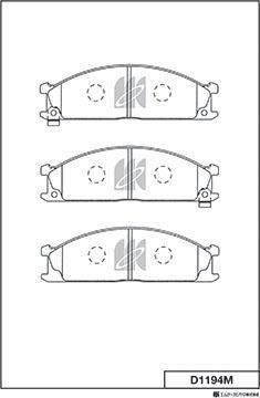 MK Kashiyama D1194M - Kit de plaquettes de frein, frein à disque cwaw.fr