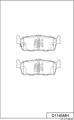 MK Kashiyama D1145MH - Kit de plaquettes de frein, frein à disque cwaw.fr